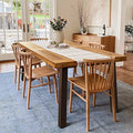 Acacia Wood Dining Table with Iron Legs R617