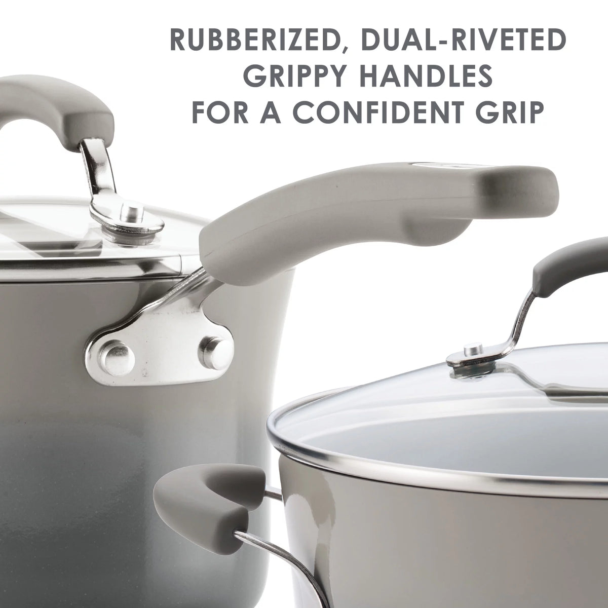 3 Qt Nonstick Porcelain Enamel Covered Multi Pot Set with Steamer M3898