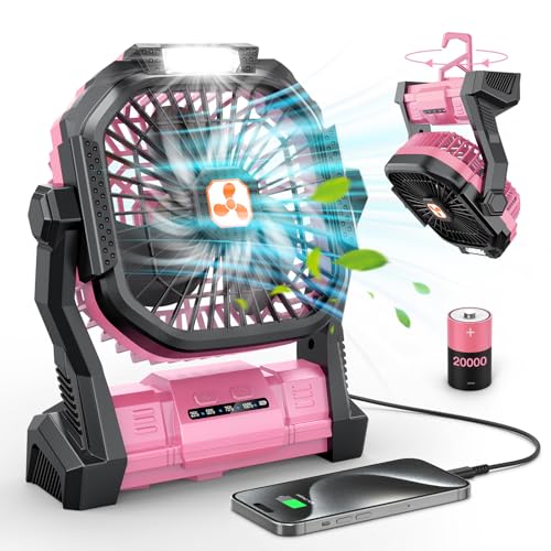 Portable Rechargeable Fan with LED Lantern Q633199