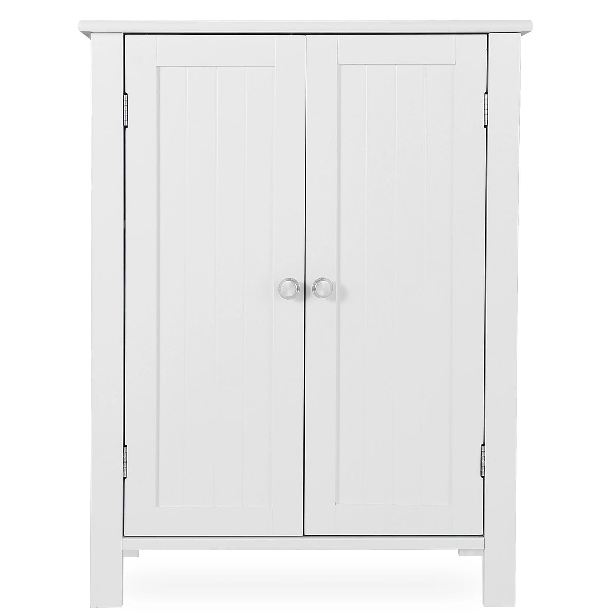 White 2-Door Wooden Bathroom Storage Cabinet M8023