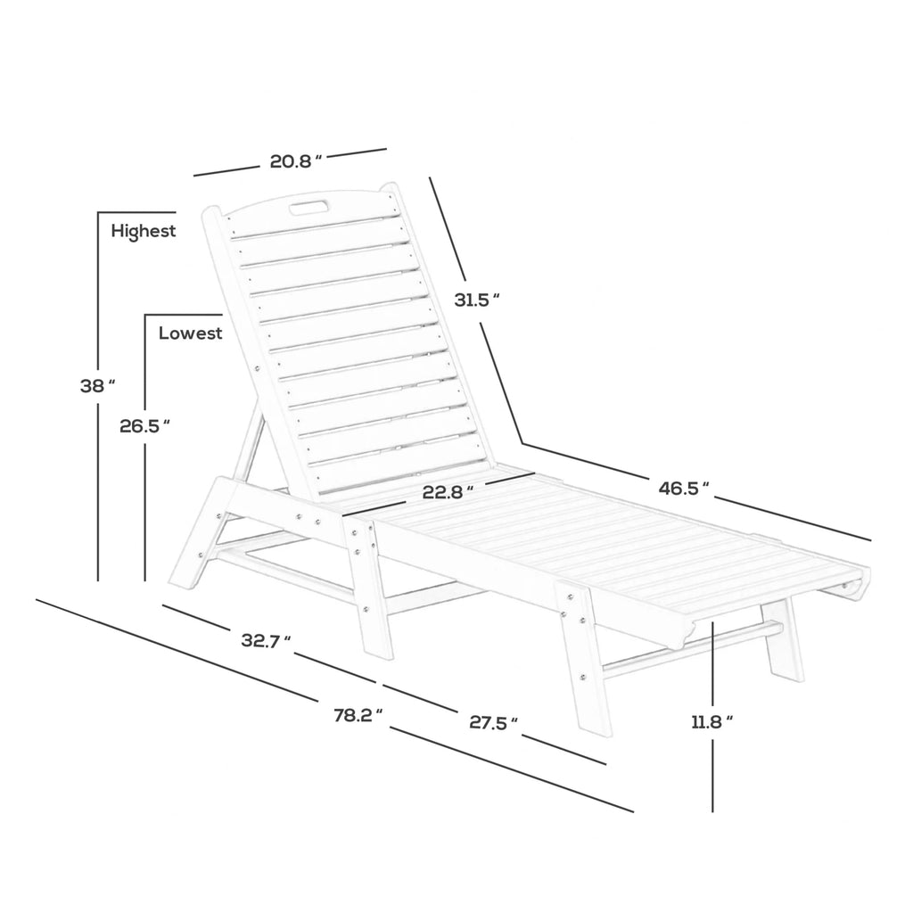 Outdoor Chaise Lounge Set of 2 Black I7441