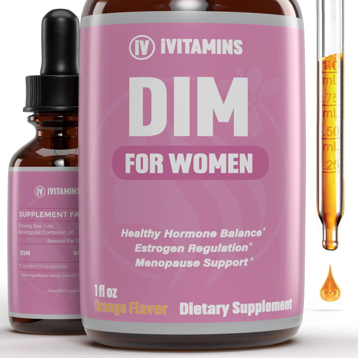 Dim Supplement for Women 1 fl oz Orange Flavor E206