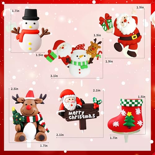 28 PCS Christmas Cake Decoration D2453