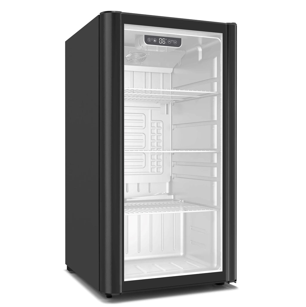 Glass Door Display Refrigerator 3.1 cu ft Black F555