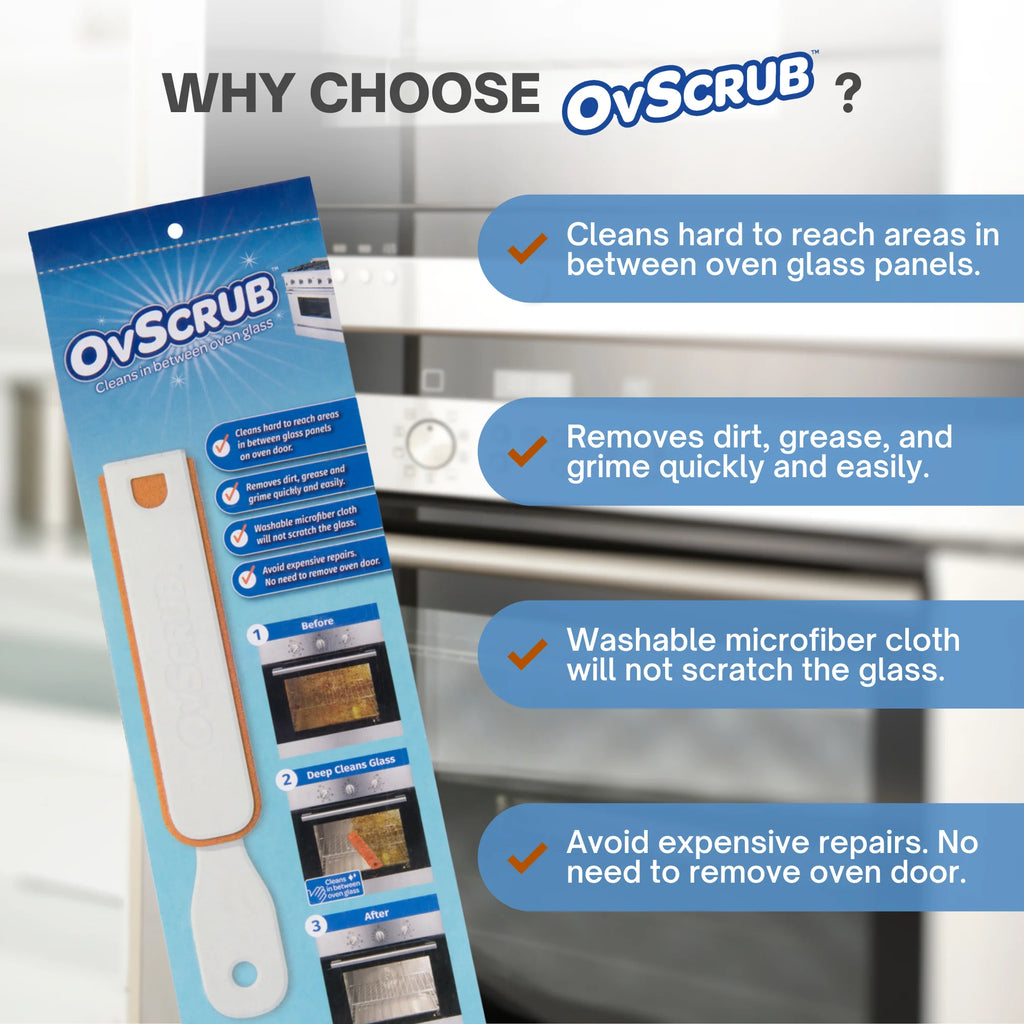 Oven Glass Cleaner with Microfiber Cloth, 1 Pack D684