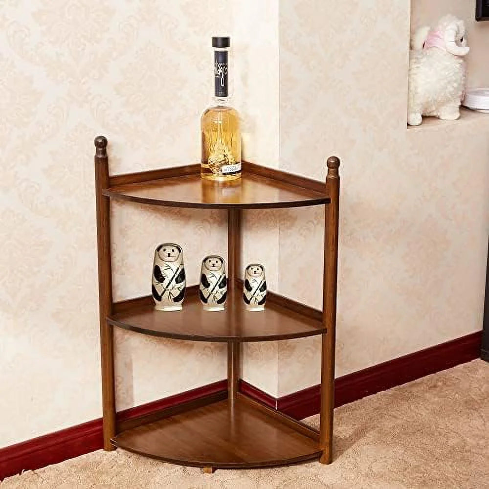 3 Tier Bamboo Corner Shelf 29 Inch V3813