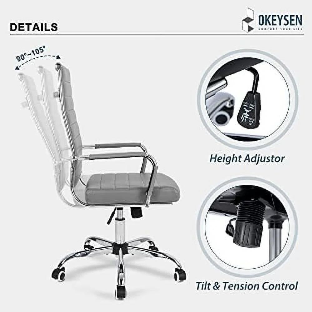 Ergonomic High Back PU Leather Office Chair V4837