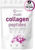 Hydrolyzed Multi Collagen Protein Powder 2lbs Unflavored E2645