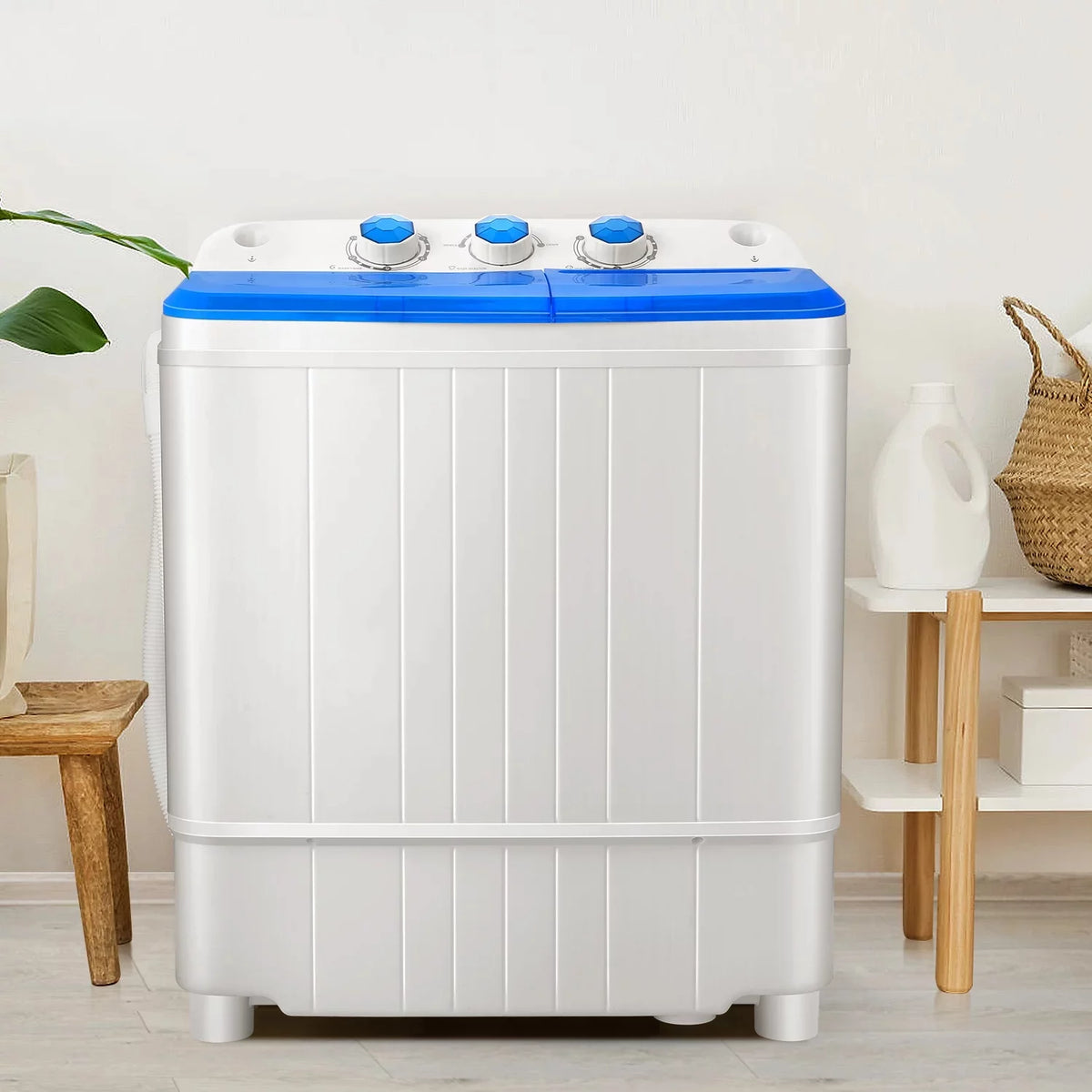 11lbs Washer & 6.6lbs Spin Dryer Combo Washing Machine Q2696
