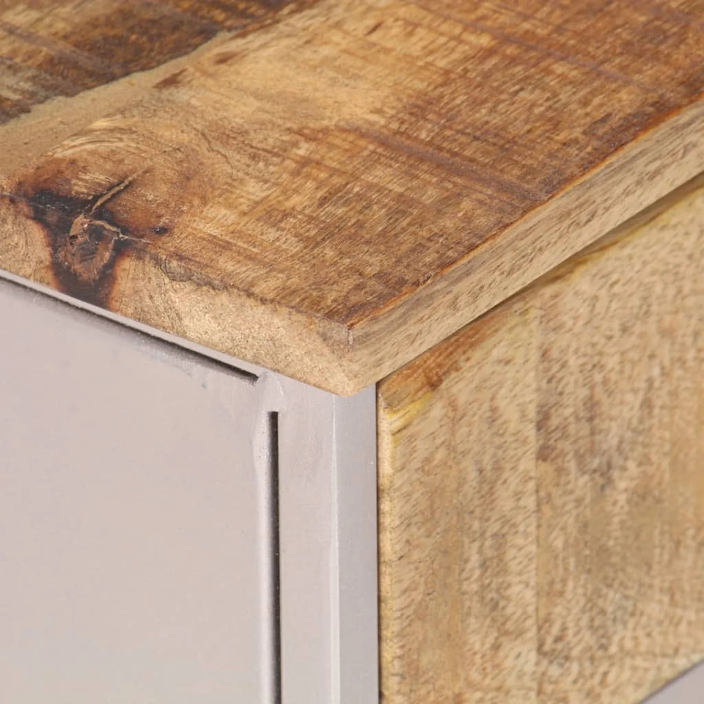 Rough Mango Wood Bedside Cabinet K86311