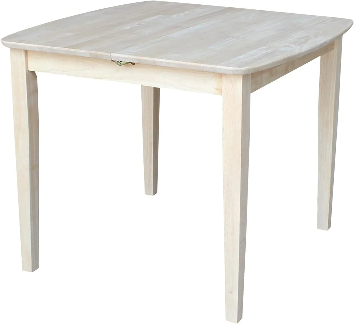 Unfinished Shaker Leg Dining Table With Extension B682263
