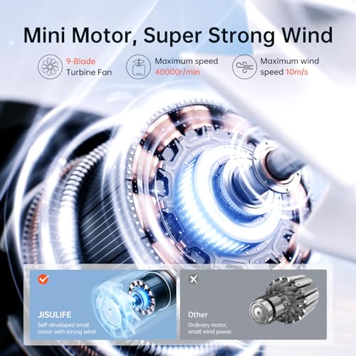 Portable Handheld Fan 5000mAh Rechargeable Black J738526