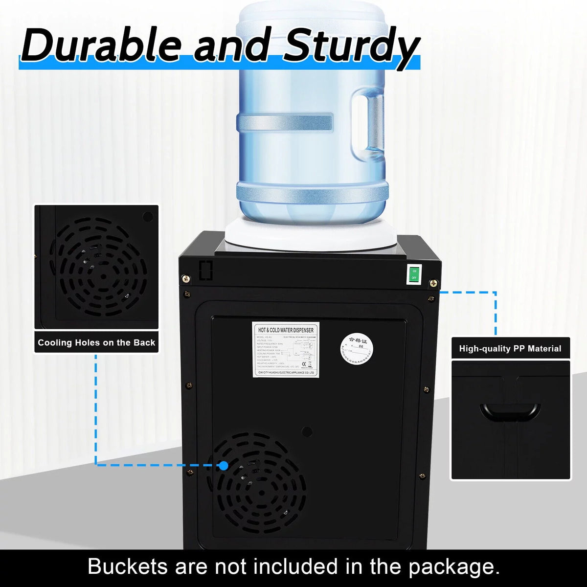 Black Electric Hot Cold Water Dispenser Y2193