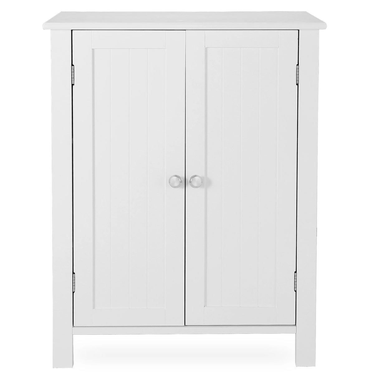 White 2-Door Wooden Bathroom Storage Cabinet M8023