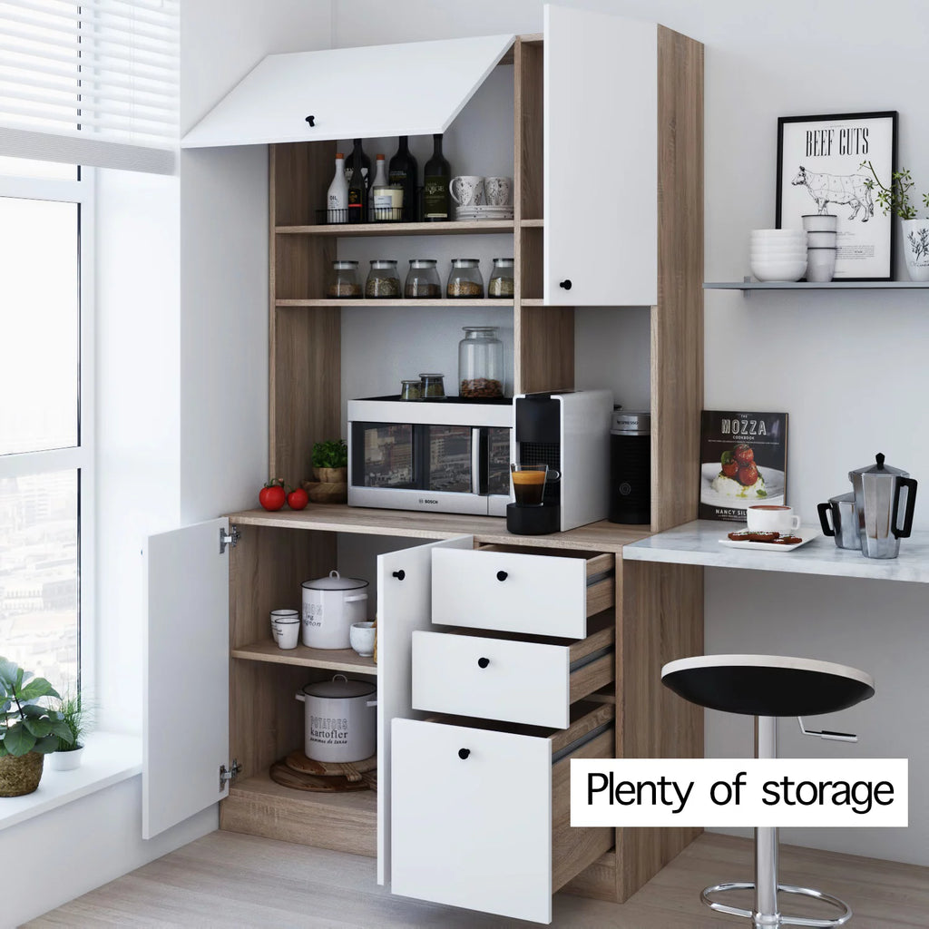White Pantry Kitchen Storage Cabinet U158