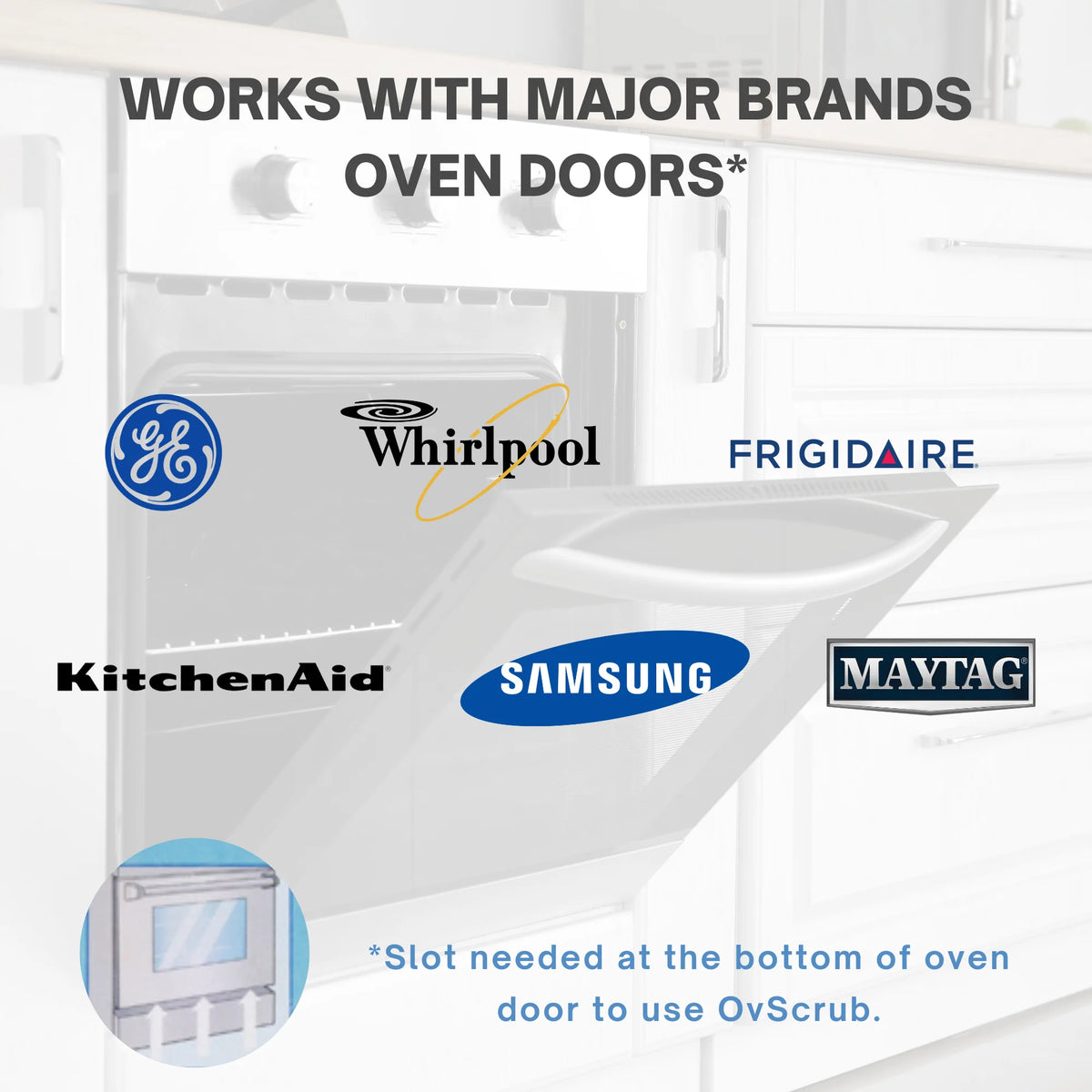 Oven Glass Cleaner with Microfiber Cloth, 1 Pack D684