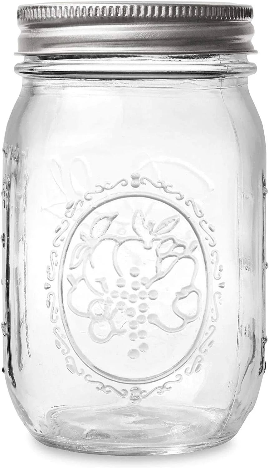 16-oz Mason Jar with Lids and Bands Pack of 24 U879005
