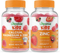 Calcium Magnesium & Zinc Kids Gummies Bundle Gluten Free Chewable Gummy E38477