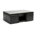 Modern Table and Stool Set with Hidden Storage A10471