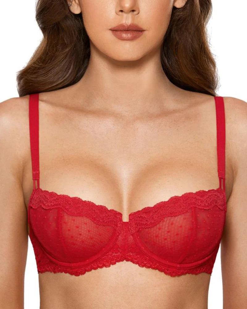 Lace Underwire Balconette Bra E2093