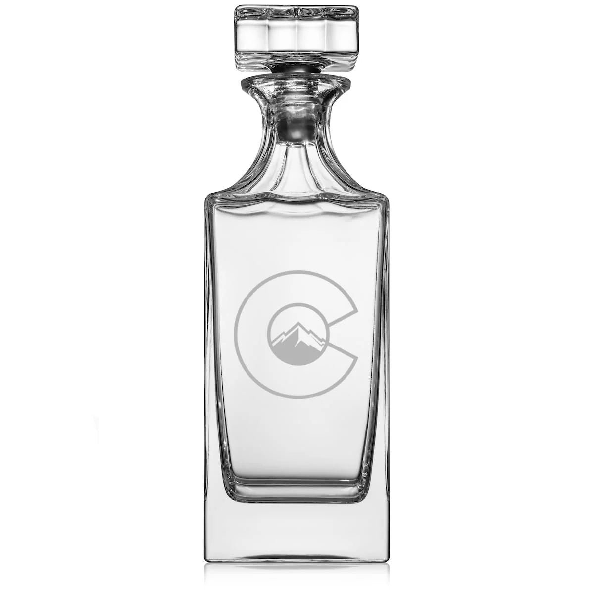 30 oz Glass Whiskey Decanter with Glass Stopper E6973