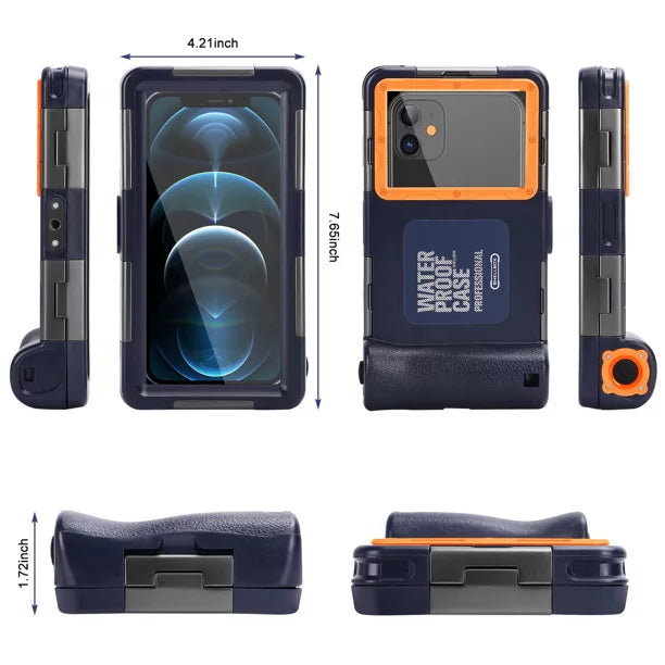 Waterproof Underwater Housing for Phones Up to 6.9 Inch with Lanyard M75120