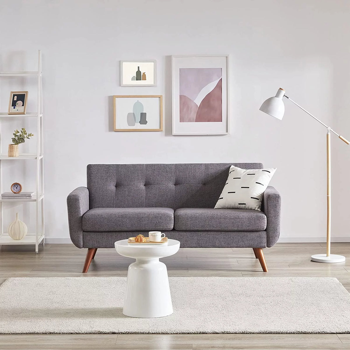65" Loveseat Sofa Button Tufted Upholstered X2891