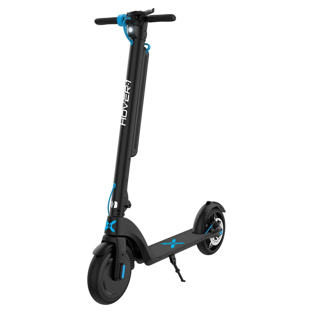 Electric Scooter with LED Headlights, 15 MPH Max Speed, 220 lbs Max Weight, Black U4722