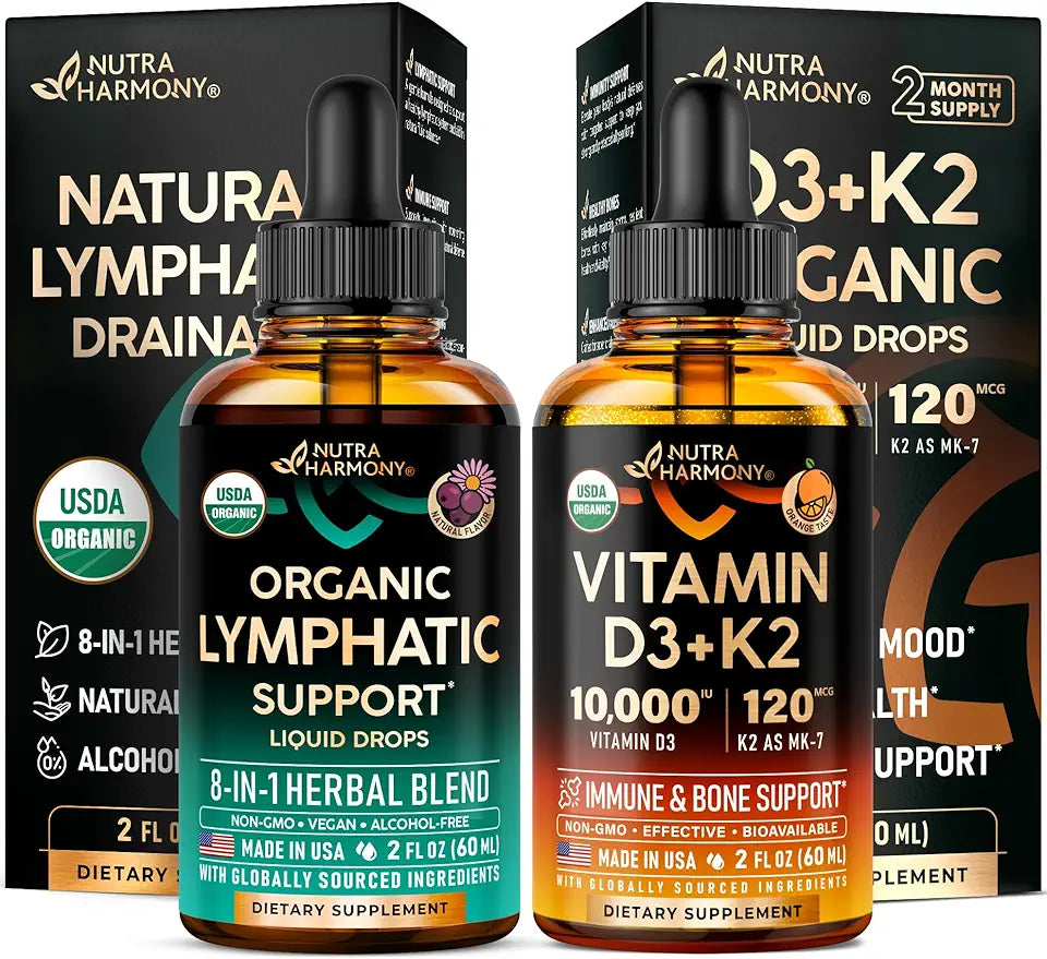 Organic Lymphatic & Vitamin D3 K2 Drops Y476587