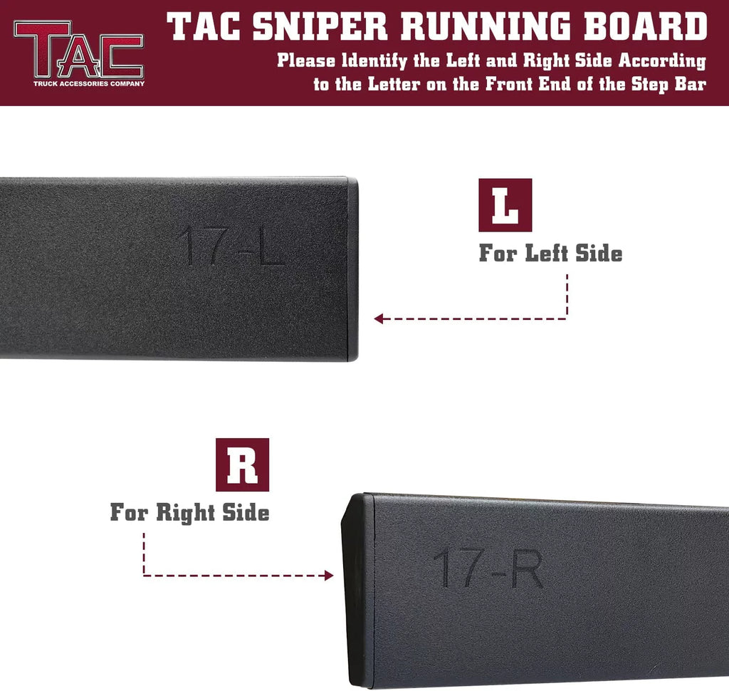 Running Boards Side Steps Nerf Bars 2pcs V244122