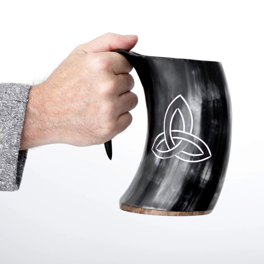 Viking Drinking Tankard with Leather Strap 600 ML T119331