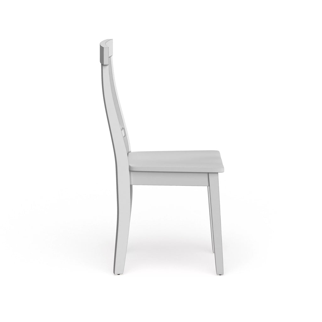 White Wood Dining Chairs Set of 2 T9988