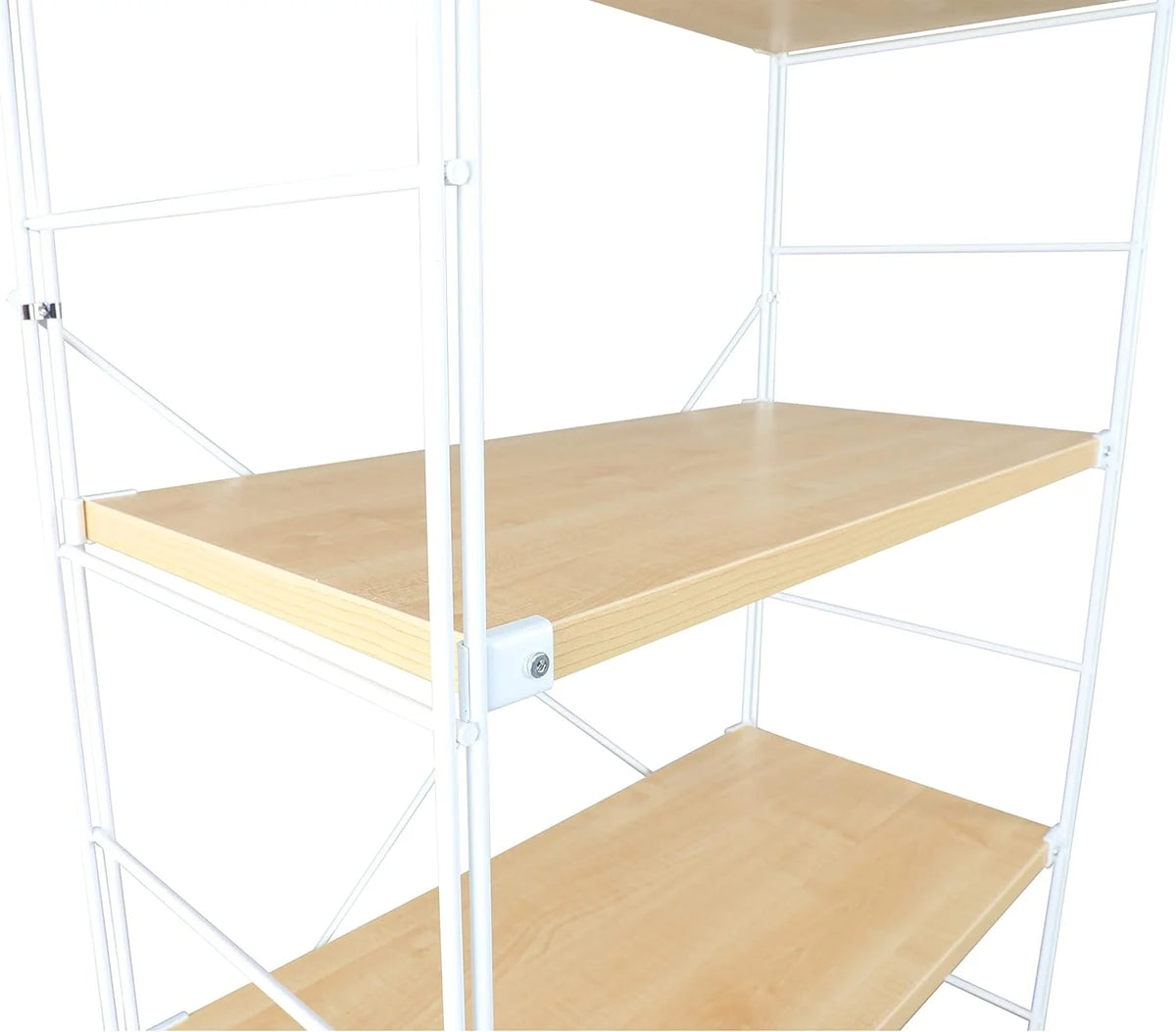 4 Shelves Bookcase with Steel Frame V4592