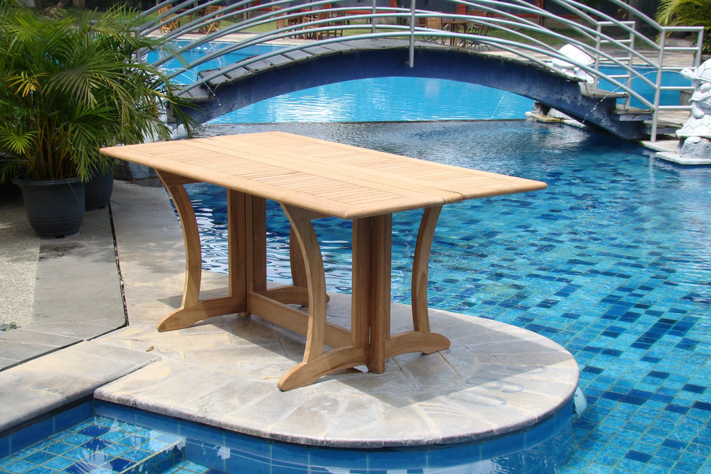 69" Grade-A Teak Wood Outdoor Dining Console Table O10906