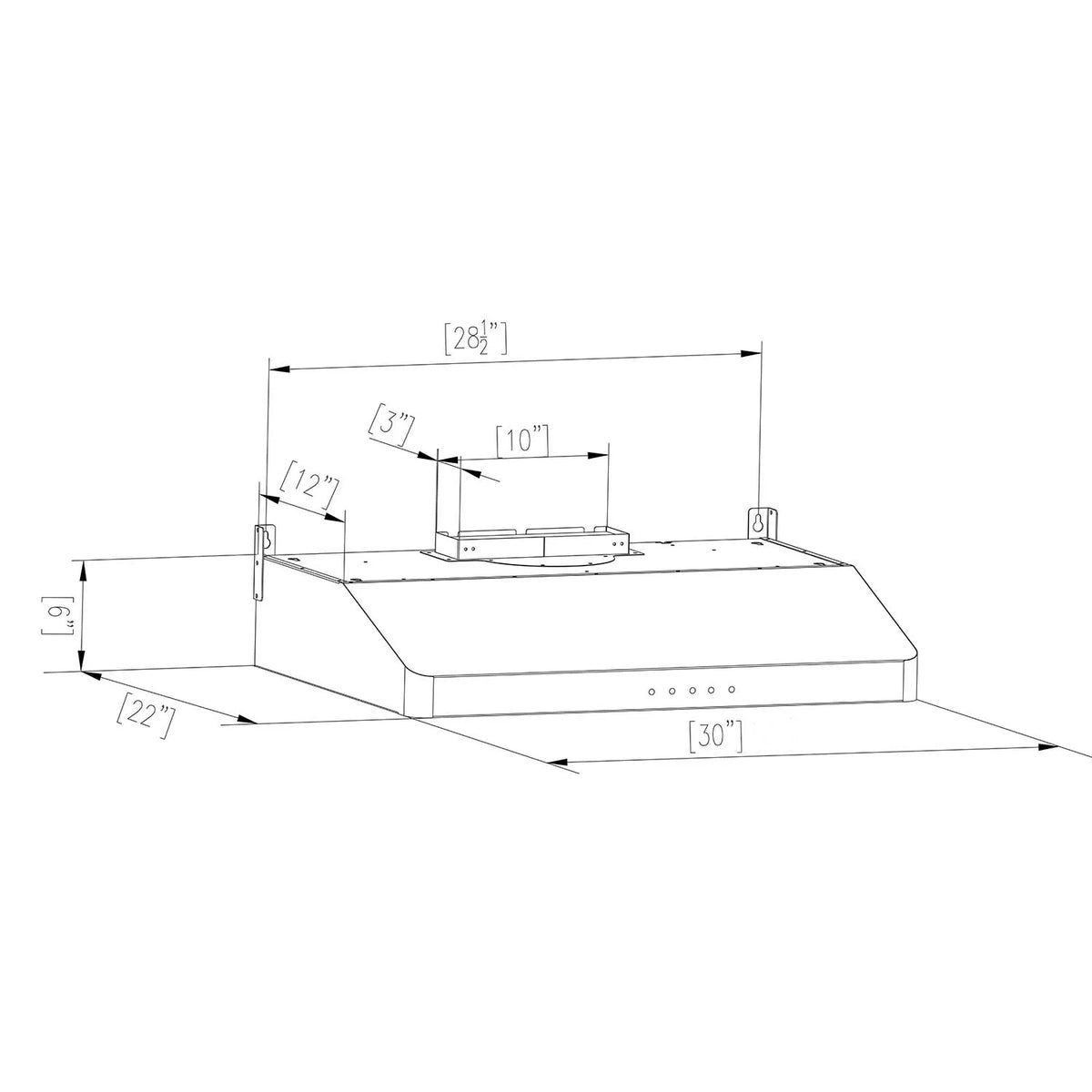 2 Piece Induction Cooktop and Under Cabinet Range Hood Q5282