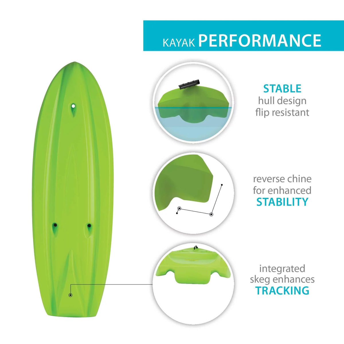 Lime Green Youth Kayak M75734