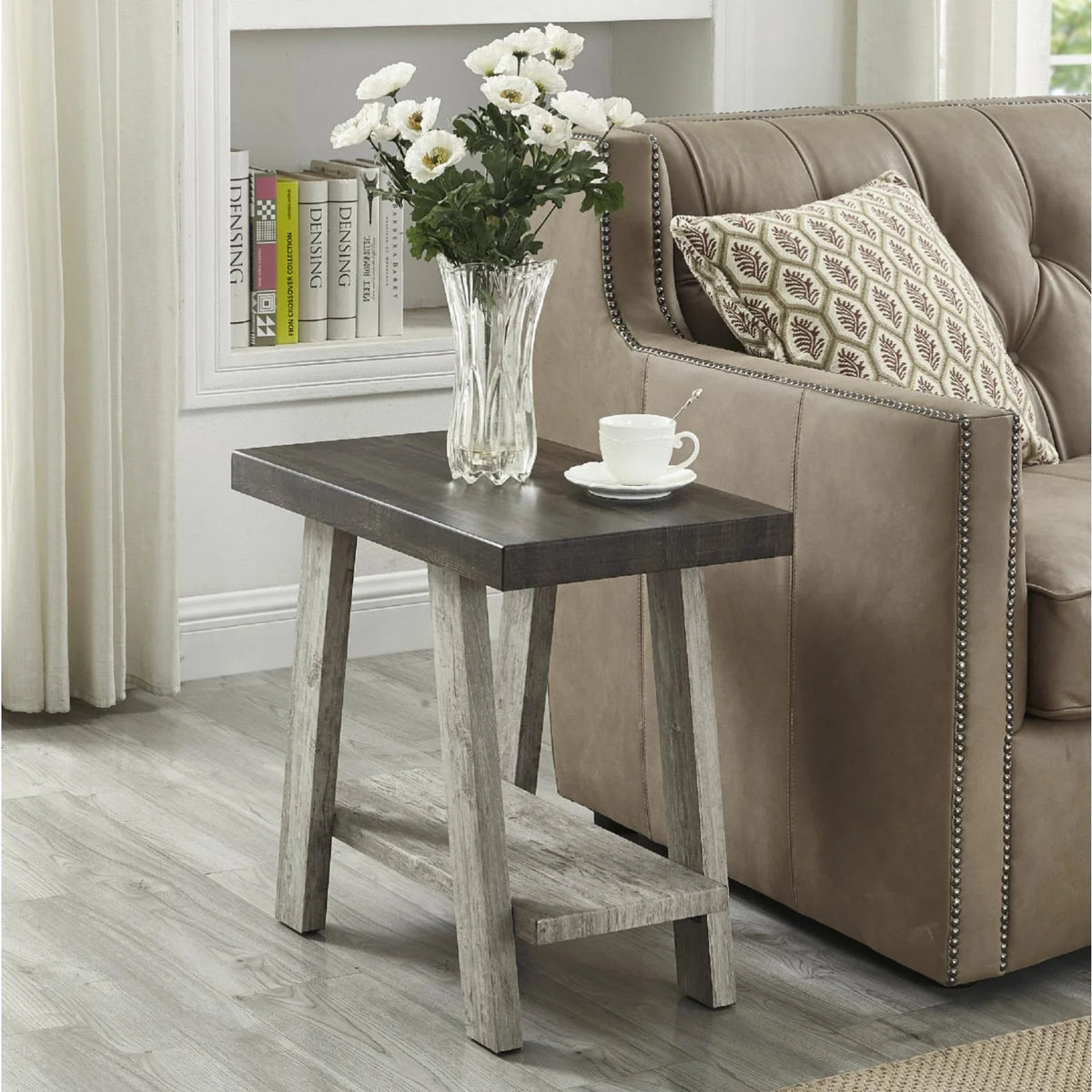 Wood Shelf End Table S30496