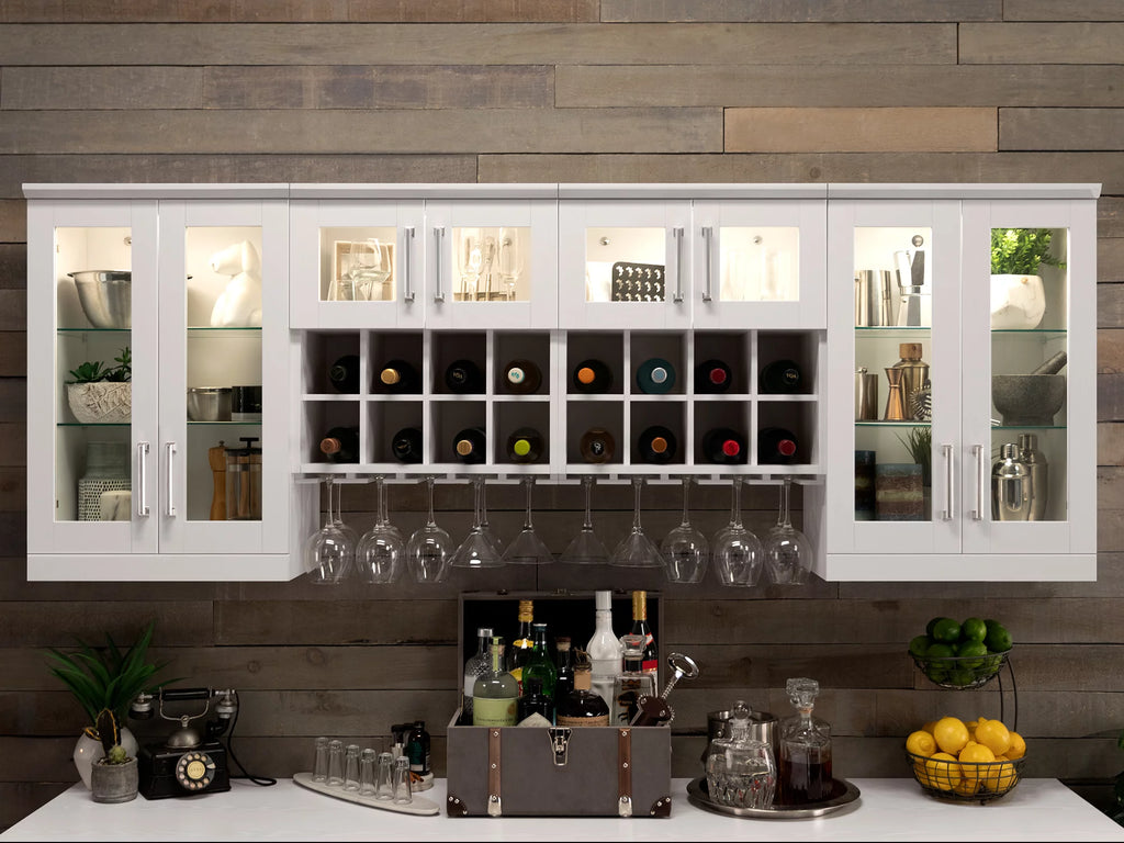 5 Piece Wine and Bar Cabinet Set W112