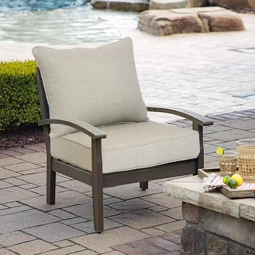 20"x42" Water-Proof Outdoor Dining Cushion Set of 1 with Handles & Ties A613996