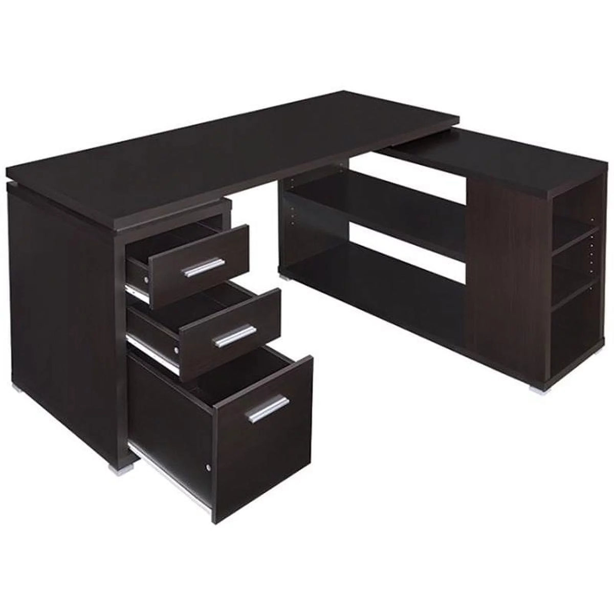 2 Piece L Shaped Writing Desk and Executive Office Chair S35411