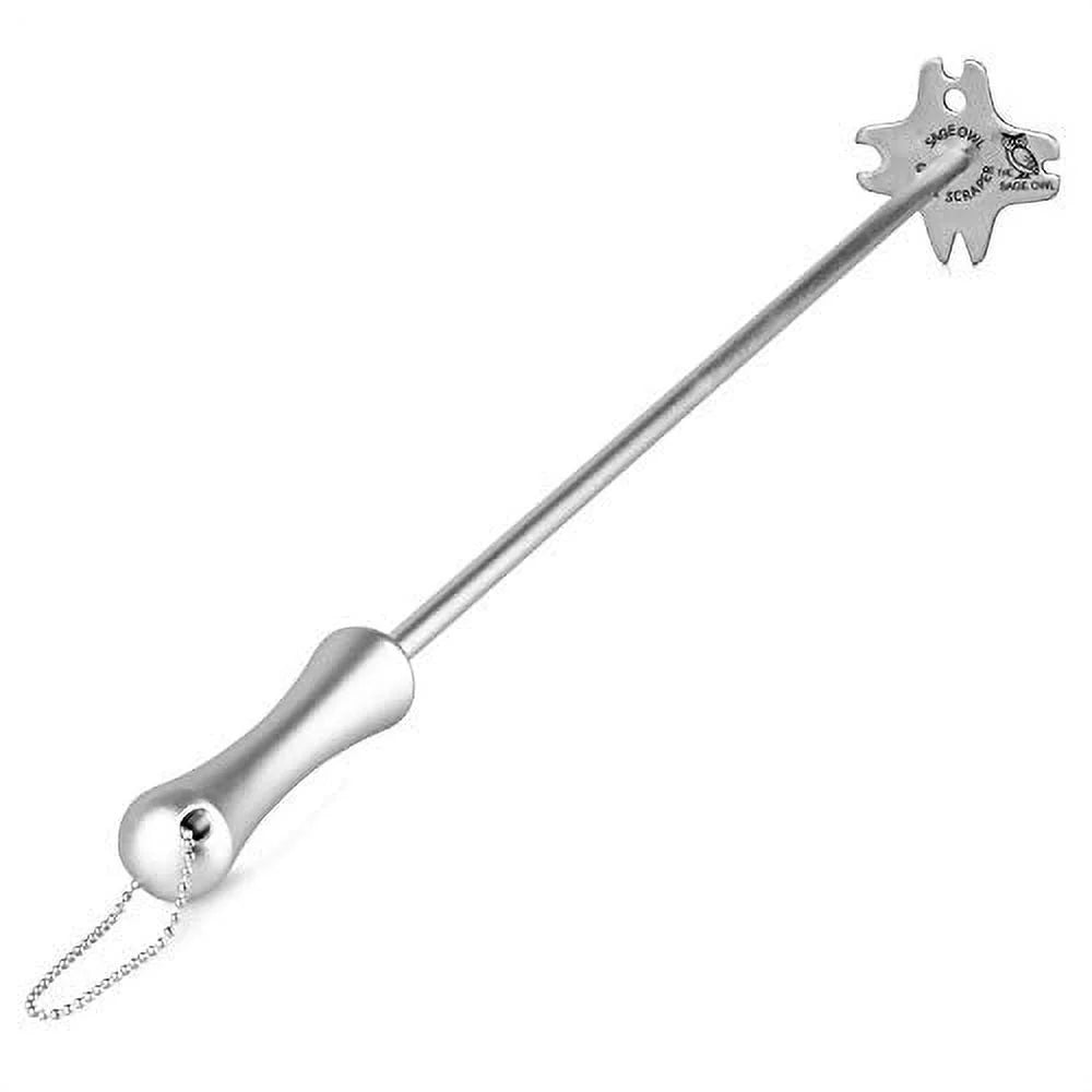 Bristle Free Stainless Steel Grill Scraper Tool with 17" Long Handle U958