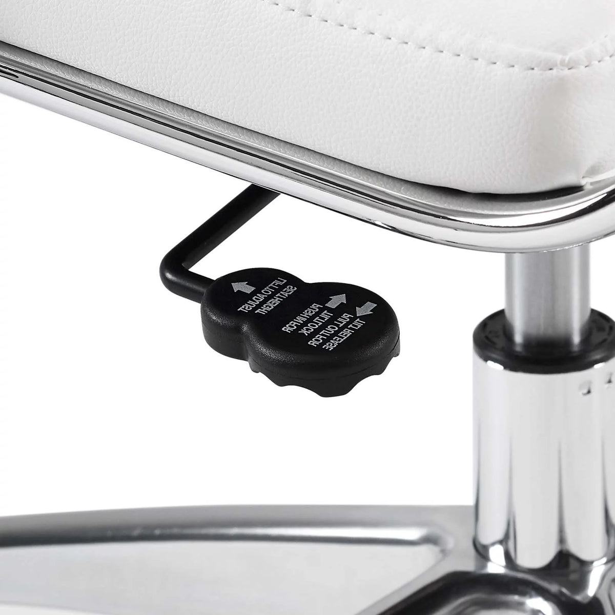 White Faux Leather High Back Chair Z465