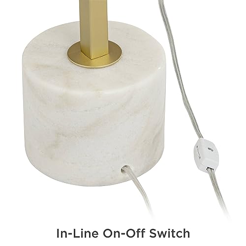 30" Tall Gold Marble Metal 3-Light Table Lamp V167