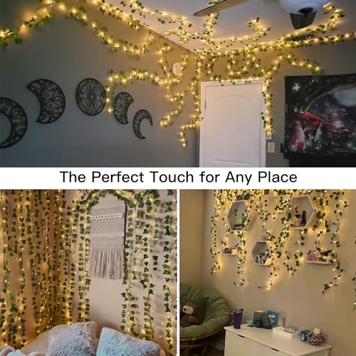 200 LED 6.5ft x 6.5ft Pothos Fairy Curtain Lights with Remote Warm White M8137