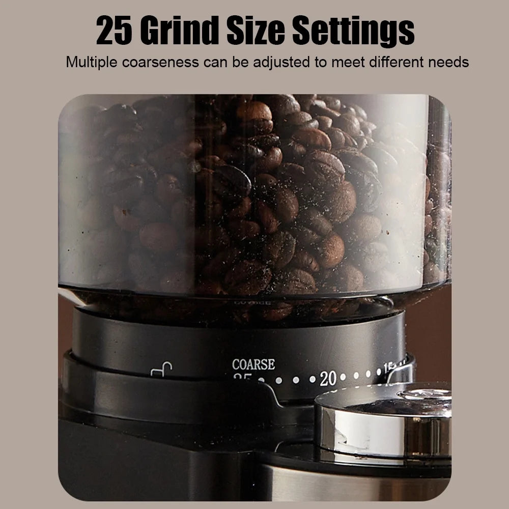 Electric Burr Coffee Grinder 25 Grind Setting Black F6801