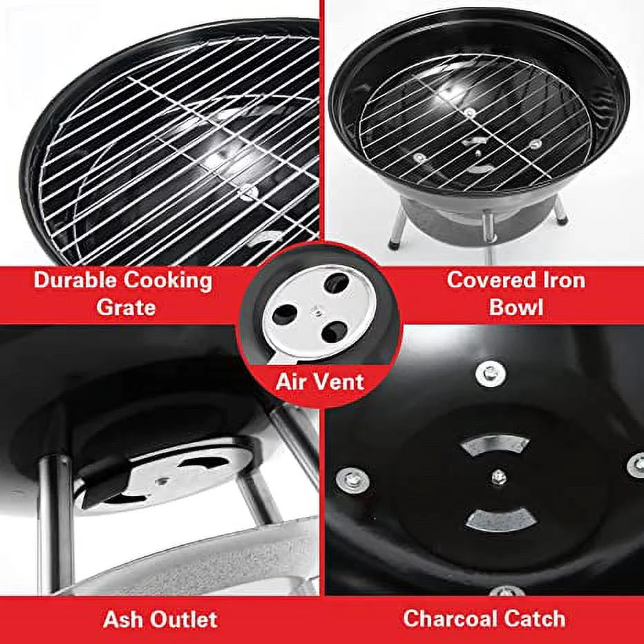 Charcoal BBQ Grill Round with Legs N391