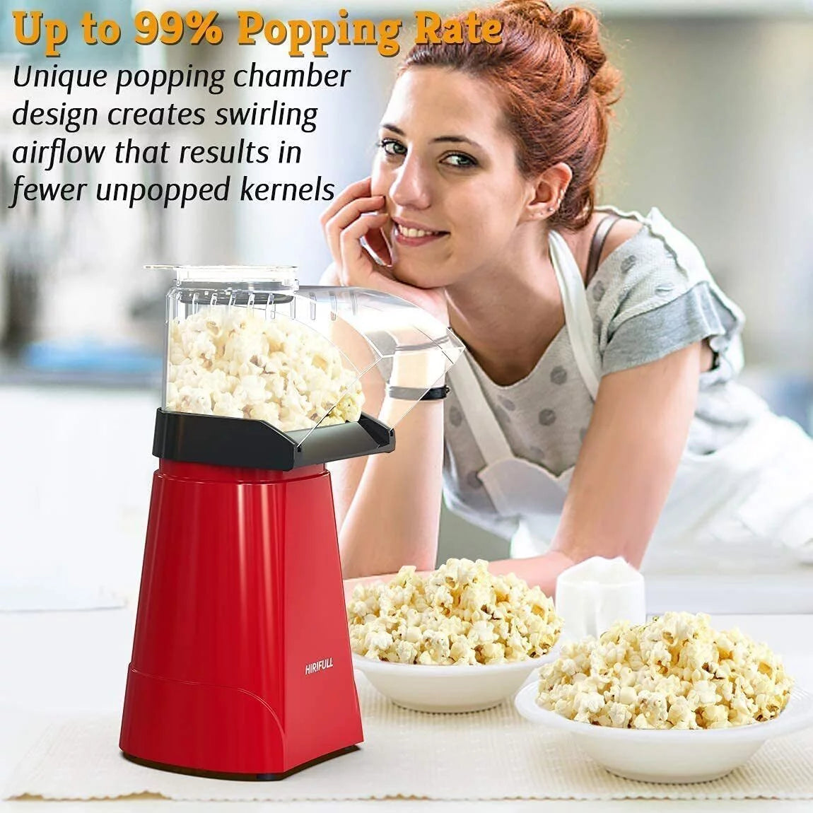 Hot Air Electric Popcorn Maker D887