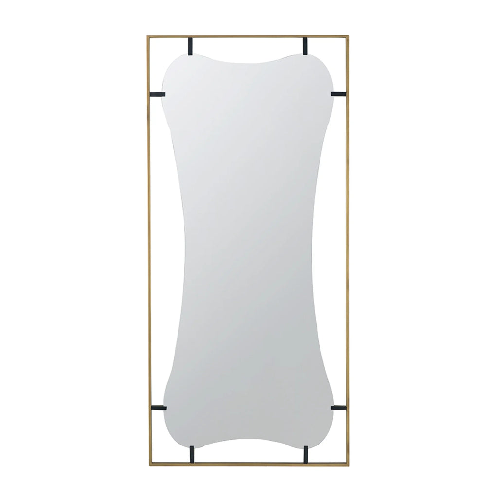 Gold Wall Mirror with Metal Frame L527236