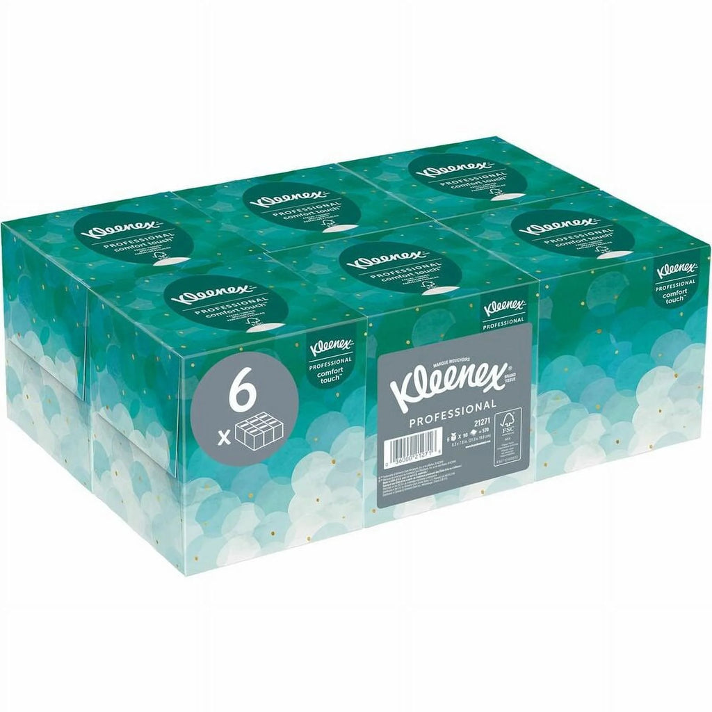 White 2-Ply Facial Tissue, 6 Boxes L66299