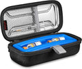 Insulated Water Resistant Hard Shell Insulin Vial Carrying Case with Ice Brick S444